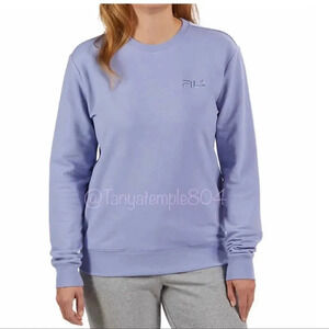 FILA Ladies' French Terry Crewneck XXL Purple Lavender Sweatshirt
